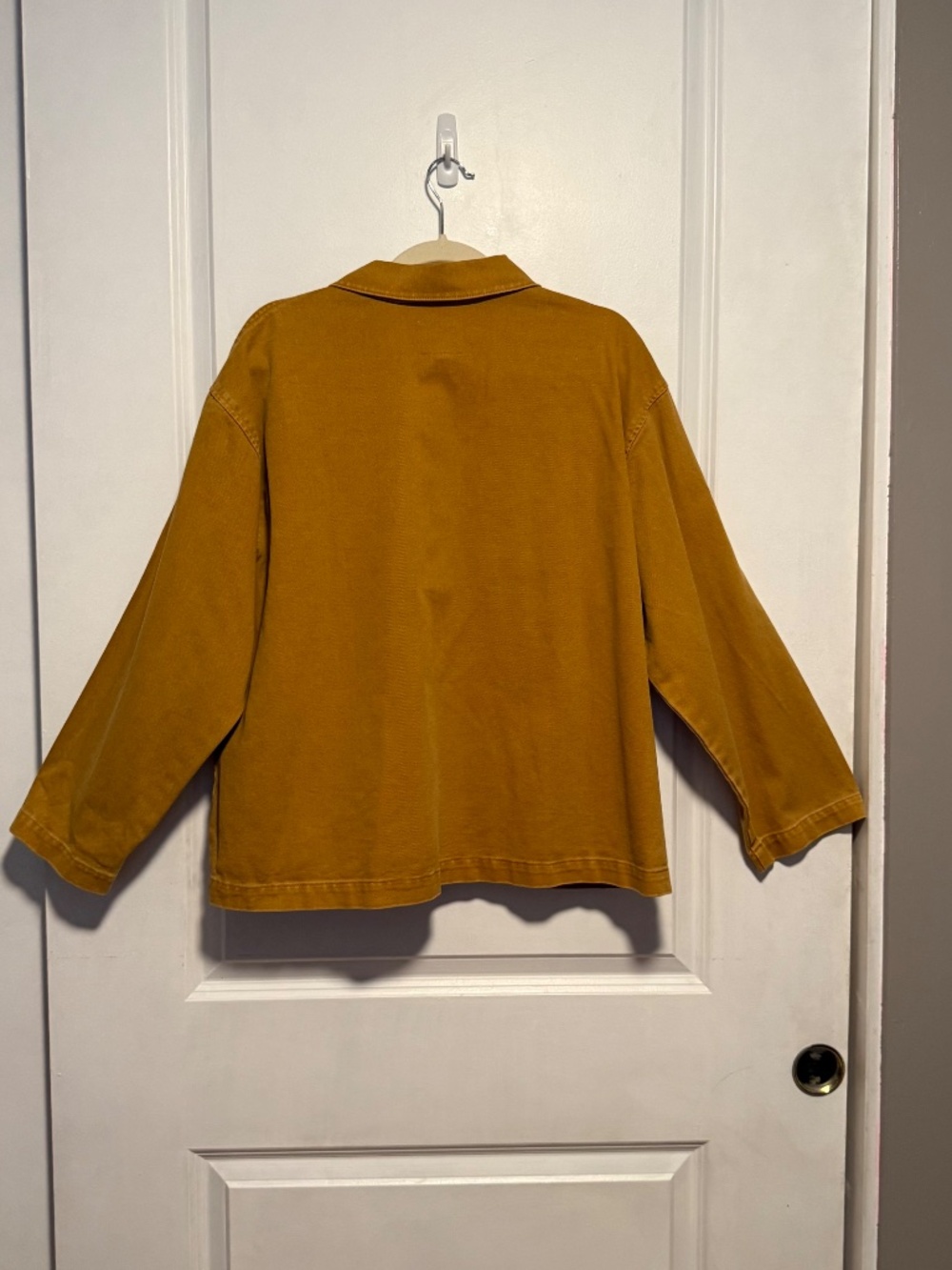 Antropologie Unpublished Chore Barn Coat Size Large Mustard - Picture 6 of 10